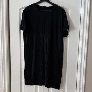 SHEIN Classic Black Short Sleeve Tee Dress